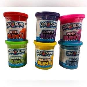 Set of 6 CRA Z SLIMY 4oz Bold & Brights Slimes